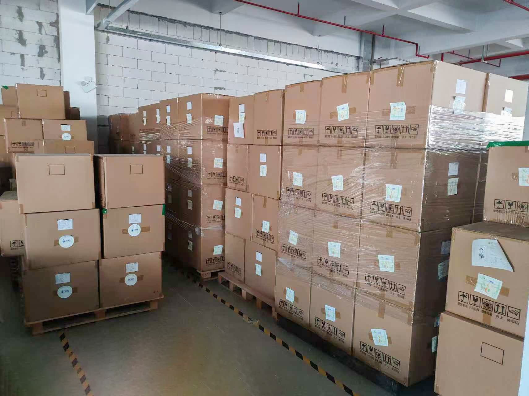 Blister pack and injection mold finished products warehouse